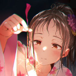 This is a pixiv picture whose title is 小さな花火大会。.