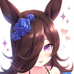 This is a pixiv picture whose title is 舌が青くなっちゃった・・.