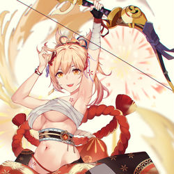 This is a pixiv picture whose title is 宵宮ちゃん cast off.