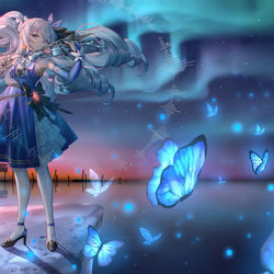 This is a pixiv picture whose title is 星海潮生.