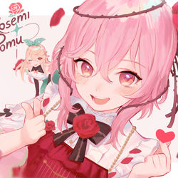 This is a pixiv picture whose title is [Nijisanji EN] Rosemi X Pomu.