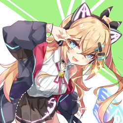 This is a pixiv picture whose title is 夏月ニナ誕生日おめでとう絵.