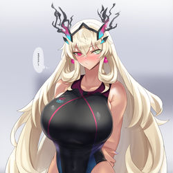 This is a pixiv picture whose title is バゲ子.