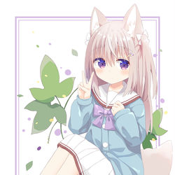 This is a pixiv picture whose title is けもみみっこ🍇.