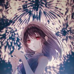 This is a pixiv picture whose title is 🎆🎇.