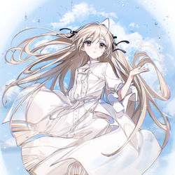 This is a pixiv picture whose title is 穹と通り雨.