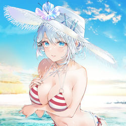 This is a pixiv picture whose title is あら、何見てるの助手.