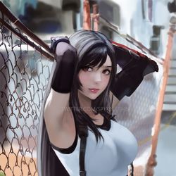 This is a pixiv picture whose title is TIFA LOCKHART.