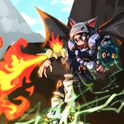 This is a pixiv picture whose title is バトル in ヒスイ.