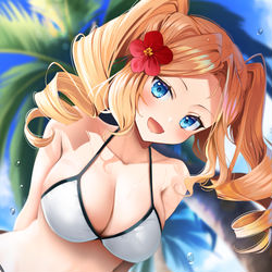 This is a pixiv picture whose title is あたしの水着、どっかな？.