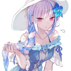 This is a pixiv picture whose title is サイド三編み.