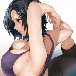 This is a pixiv picture whose title is 週末のヨガレッスン.