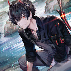 This is a pixiv picture whose title is 白夜極光.