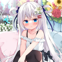 This is a pixiv picture whose title is リクエスト白髪ちゃん.