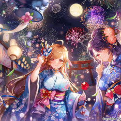 This is a pixiv picture whose title is [仕事絵] 三国志名将伝花火のイラスト.