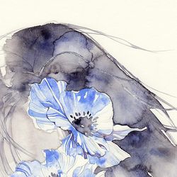 This is a pixiv picture whose title is 花影（かえい）.