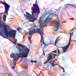 This is a pixiv picture whose title is アズールレーンEN版3周年.