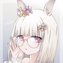 This is a pixiv picture whose title is めがねミーク.