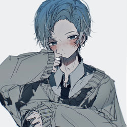 This is a pixiv picture whose title is タトゥーがある男の子.