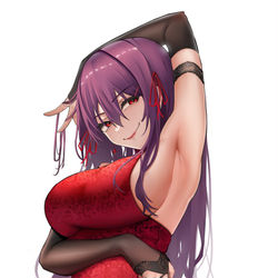 This is a pixiv picture whose title is さやか（薔薇と汗の匂い）.