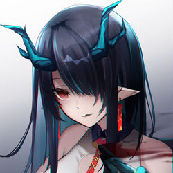 This is a pixiv picture whose title is ニェンと居るよりも私の近くにいる方が安心するでしょう？.