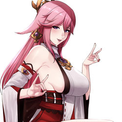 This is a pixiv picture whose title is Yae Miko.