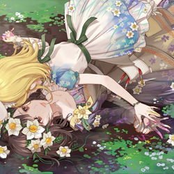 This is a pixiv picture whose title is ナルシスと鏡と.