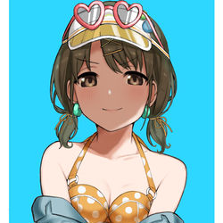 This is a pixiv picture whose title is 谷間にドヤ顔にちか.