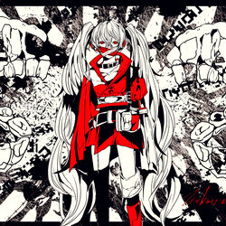 This is a pixiv picture whose title is 初音ミク　　バビロン.