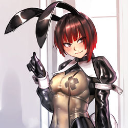 This is a pixiv picture whose title is 露出を限りなく抑えた健全逆バニー.