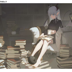 This is a pixiv picture whose title is succubus.