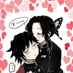 This is a pixiv picture whose title is ぎゆ吸い(Twitterタグ).