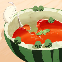This is a pixiv picture whose title is すいかゼリー.