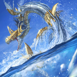 This is a pixiv picture whose title is メタルシードラモン.
