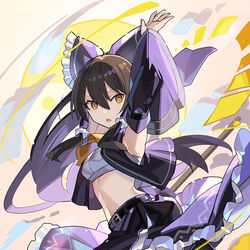 This is a pixiv picture whose title is 黒霊夢.