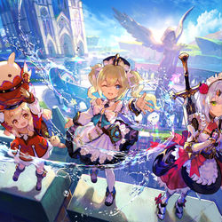 This is a pixiv picture whose title is モンド城.