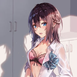 This is a pixiv picture whose title is 降水確率10％だったのに.