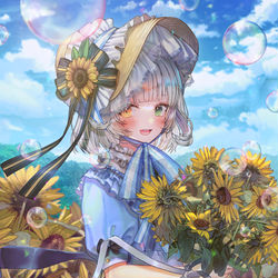 This is a pixiv picture whose title is 夏.