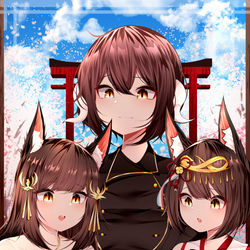 This is a pixiv picture whose title is （=^´∇｀^=）.