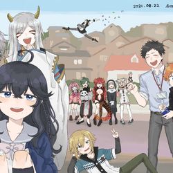 This is a pixiv picture whose title is おめでとう2021.