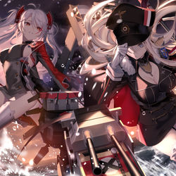 This is a pixiv picture whose title is アズールレーンEN版3周年記念.