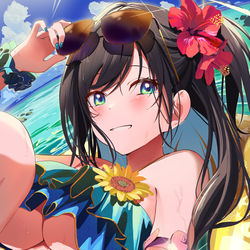 This is a pixiv picture whose title is ブルーバットホット.