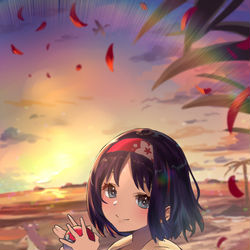 This is a pixiv picture whose title is 水着エリカ様(^^)/.