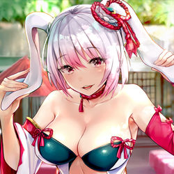 This is a pixiv picture whose title is 因幡　みみみ🐇.