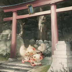 This is a pixiv picture whose title is こまいぬ.