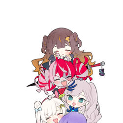 This is a pixiv picture whose title is 積み上げホロID！.