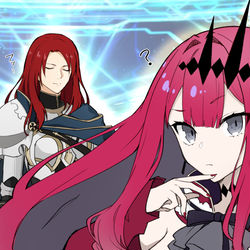 This is a pixiv picture whose title is トリスタンと妖精騎士トリスタンと後方保護者ヅラ.
