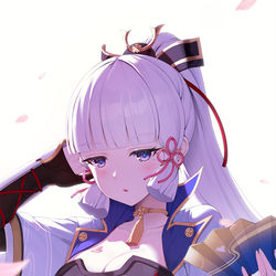 This is a pixiv picture whose title is 神里綾華.