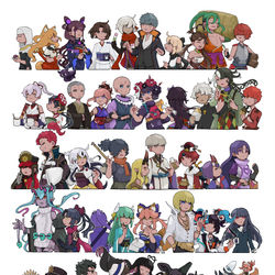 This is a pixiv picture whose title is 和サーヴァント全騎.