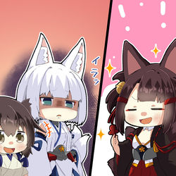 This is a pixiv picture whose title is 赤城ちゃん空母について語る.